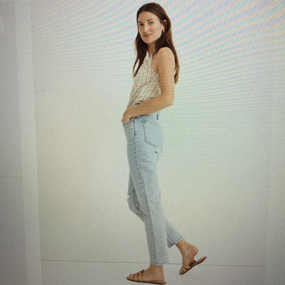 NWT Madewell The Perfect Vintage Crop Jean in Sudbury Wash